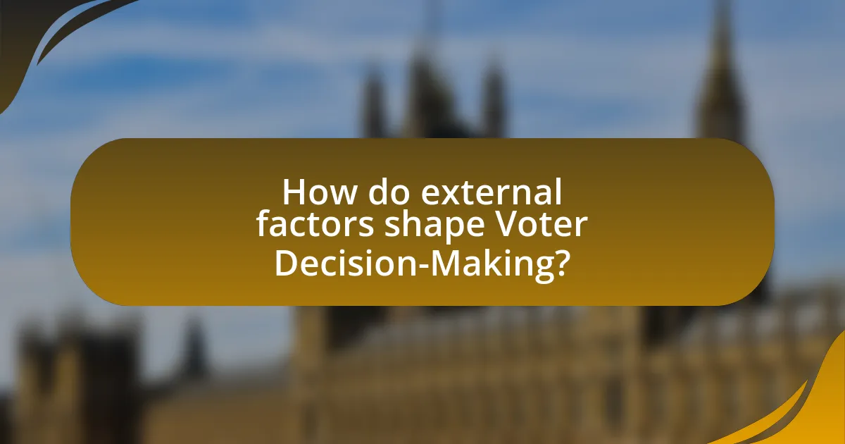 How do external factors shape Voter Decision-Making?